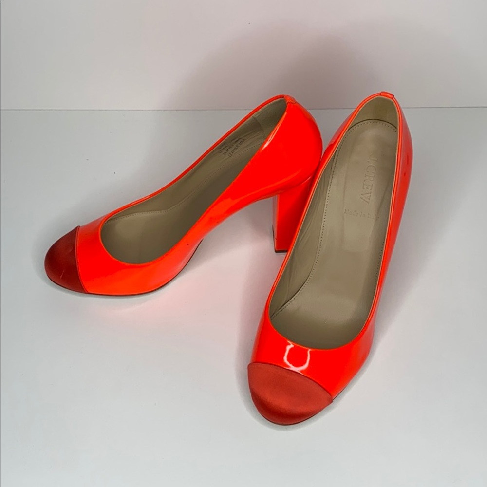 Jcrew satin toe heels